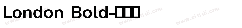 London Bold字体转换